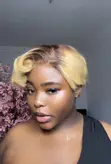 Blonde Pixie Cut Wig - Vietnam Hair - 1