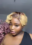 Blonde Pixie Cut Wig - Vietnam Hair - 2