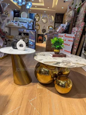 JohnnyStar Marble Center Table - Gold