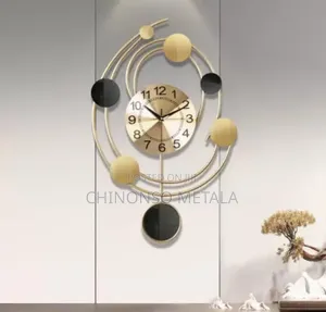 Luxury Metal Accent Wall Clock