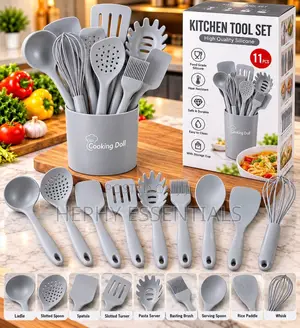 King Brand Full Silicone Cooking Spoon