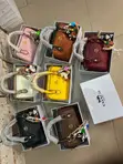 Luxury Coach Handbag - Red - 2