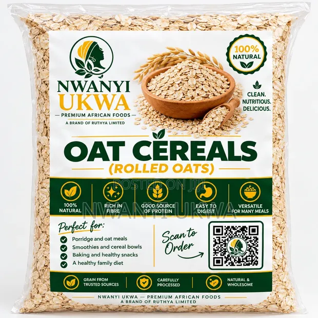 Nwanyi Ukwa Rolled Oats - Premium African Foods - 1