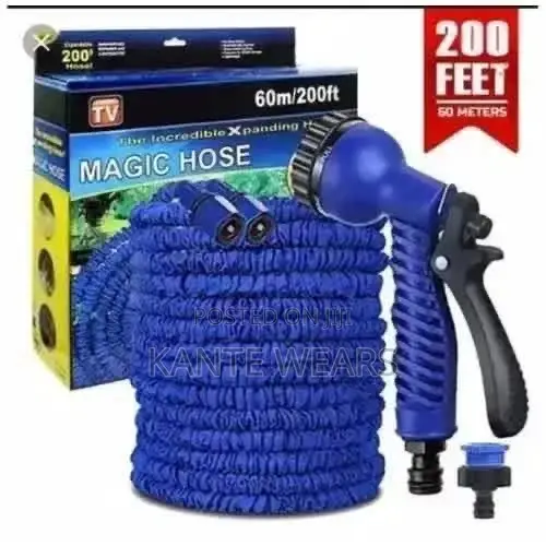 Magic Hose Expandable Water Hose - 200ft - Blue - 1