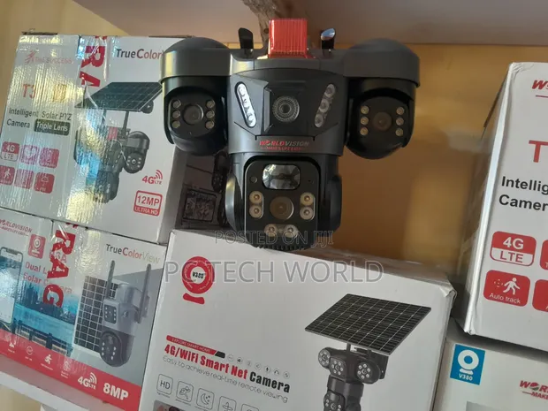 Triple Lens Solar 4G PTZ Camera - 1