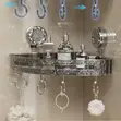 Transparent Waterproof Corner Rack with Hooks - 3