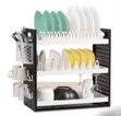 3-Tier Multifunction Countertop Dish Drying Rack Kitchen Organizer - 2