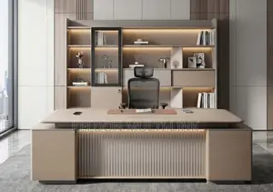 Boss Office Products Executive Office Table 2.2m with LED