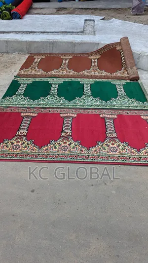 Mosque Rug VIP Available - Red, Green, Brown