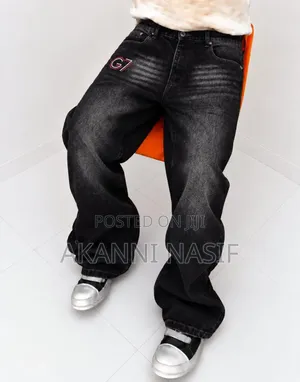 Ace Couture Men's Baggy Jeans - Black