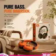 JBL Tune 760NC Wireless Headphone - Orange/Black - 4