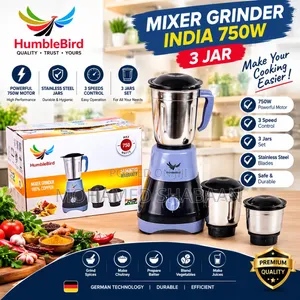 HumbleBird Mixer Grinder 750W, Jirai 3 na Bakin Karfe
