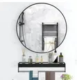Gold Mirror with Shelf - 50cm - 2