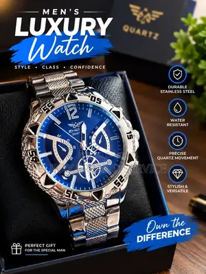 Men's Stainless Steel Quartz Wristwatch