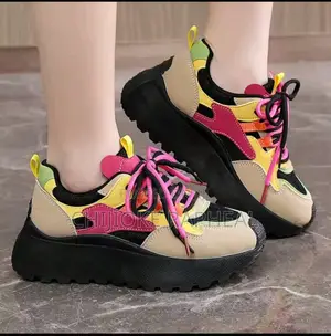 Takalmi Chunky Platform Na Mata Na Retro Color-Block