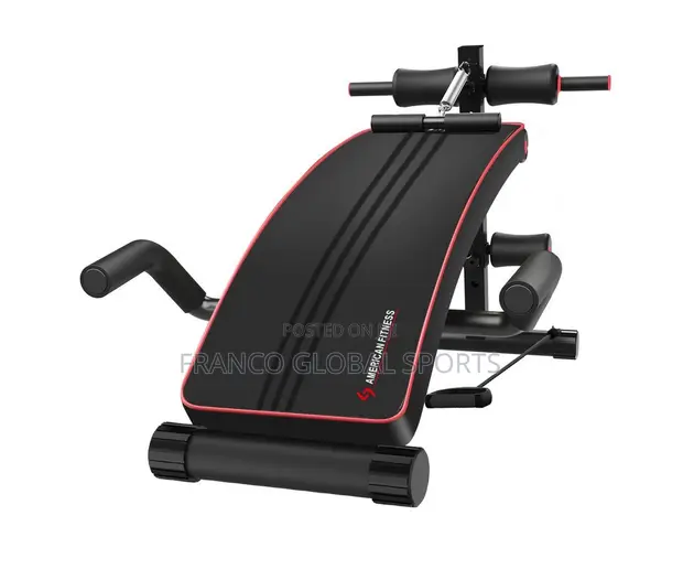 American Fitness Situp Bench with Accessories - 1