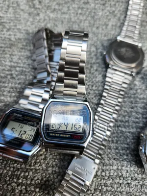 Casio A158WA-1 Men's Vintage Metal Band Digital Watch