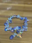 Blue Crystal Heart Bracelet - 1