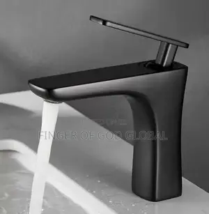Black Basin Mixer Tap - Brass