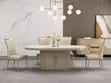 Sabon Cream da Brown 6-Seater Dining Set - 1