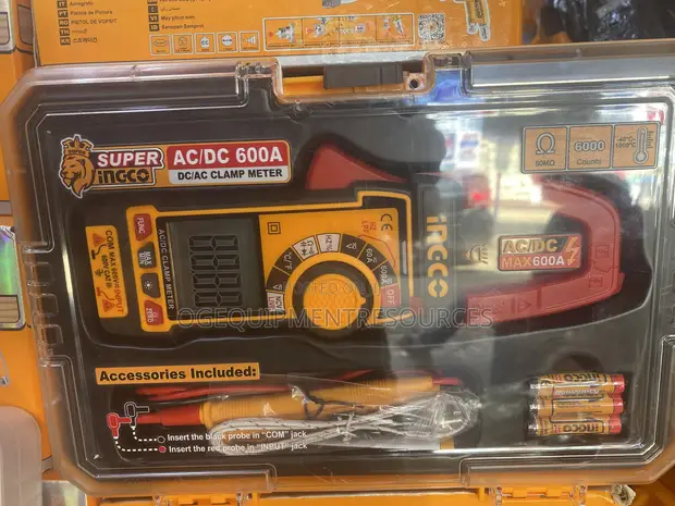 Ingco AC/DC 600A Digital Clamp Meter - 1