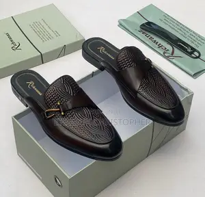 Richwanaz Men's Brown Half Shoes