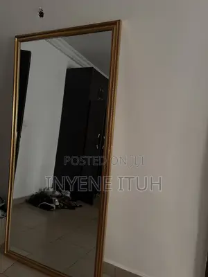 Home Interiors Gold Rectangle Standing Mirror