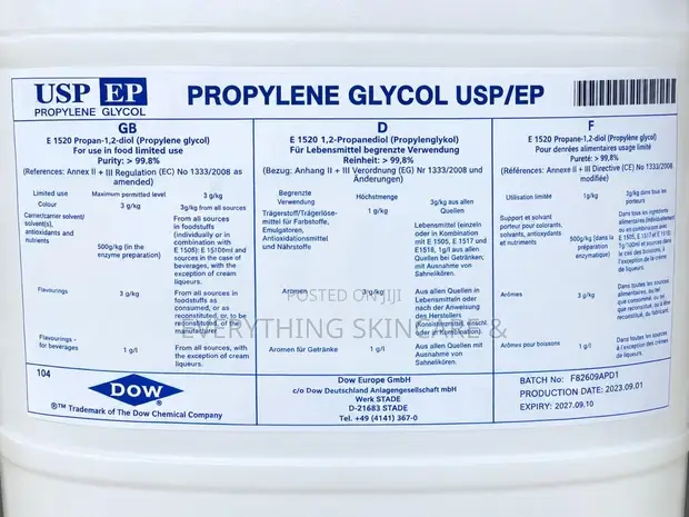 Propylene Glycol - Kayayyakin Masana'antu - 1