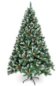 Bishiyar Kirsimeti ta Snowy Pinecone (6ft-10ft) da Haske - 1