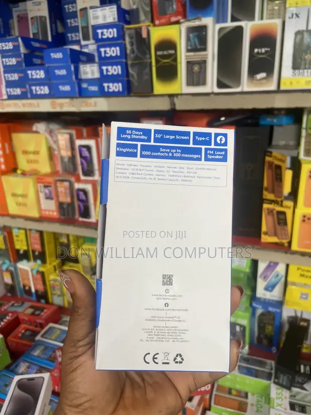 New Tecno T528 Black - 1