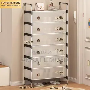 6-Tier Shoe Storage Rack - White