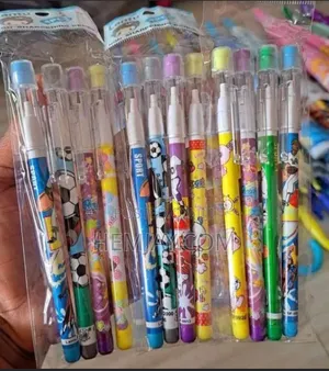 12pcs Yara Fancy Push Pencils Marasa Bukatar Sassaƙa