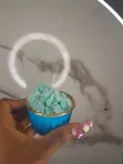Cupcake Scented Candle - Light Blue - 2