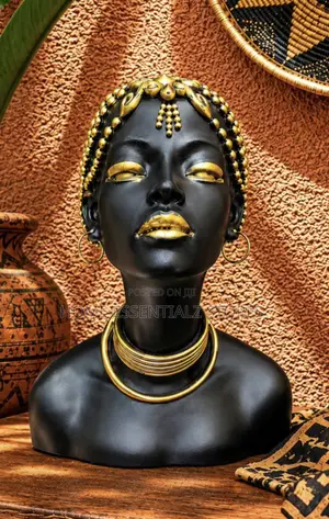 Luxury African Queen Bust Sculpture - HomeEssentialz