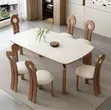 Unique Multicolored Rectangular Dining Set (6 Seater) - 1