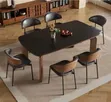 Unique Multicolored Rectangular Dining Set (6 Seater) - 2