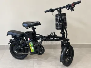 Phoenix Folding Electric Bike - Black