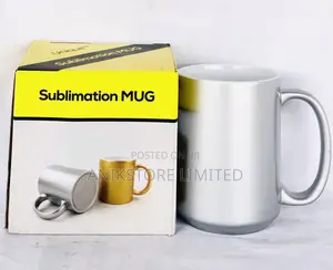 Coated Handle Ceramic Mug (Silver)