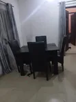 Home Interiors Used Dining Set - Wood & Glass Top - 2