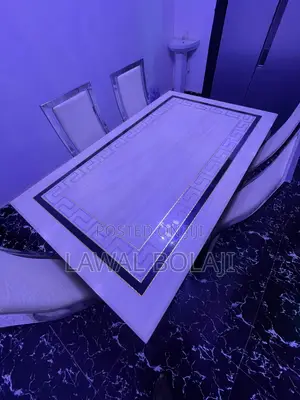 6 Seater Marble Dining Table