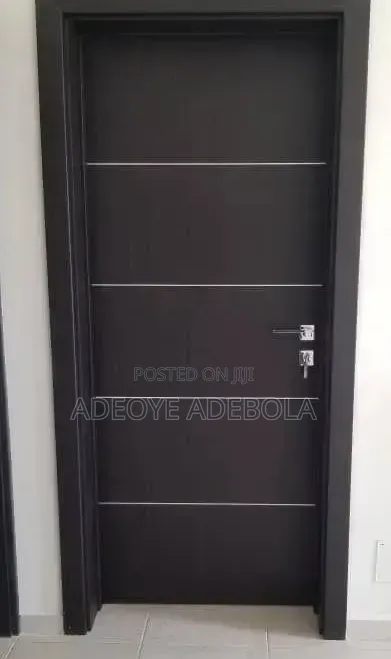HDF Room Door - Black - 1