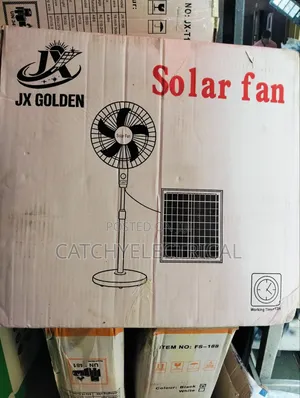 JX 16" Rechargeable Solar Fan