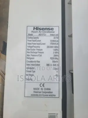 Hisense 1.5 HP Split System Air Conditioner (AS12TG1)