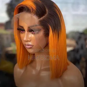 Full Frontal Bob Wig - Orange Darkroot
