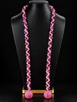 Handcrafted Beaded Tie Necklace - 1