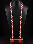 Handcrafted Beaded Tie Necklace - 3
