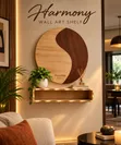 Majorkay Harmony Wall Art tare da Floating Shelf - 1