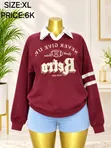 Thrift Sweatshirt - Wine XL - 1