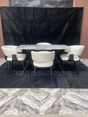 Brand New 4-Seater Dining Set - Marble Top