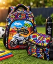 Ankara Backpack da Lunch Bag Set - 1